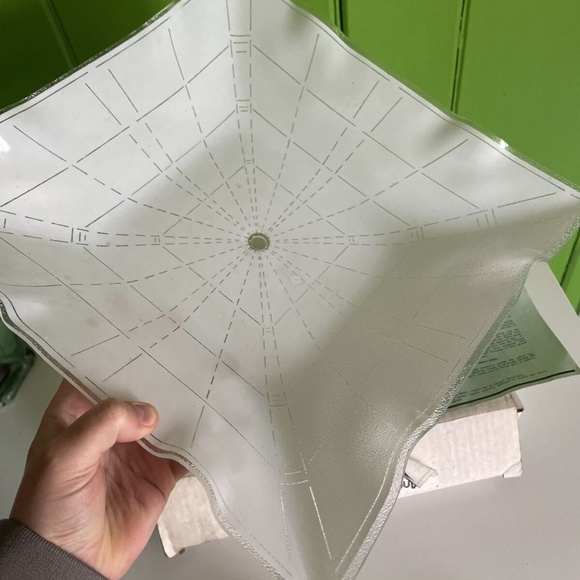 NEW - Mid Century Modern 13" square 2 Bulb Textured Glass Ceiling Light Fixture - Picture 8 of 12